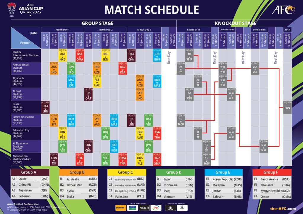 match schedule