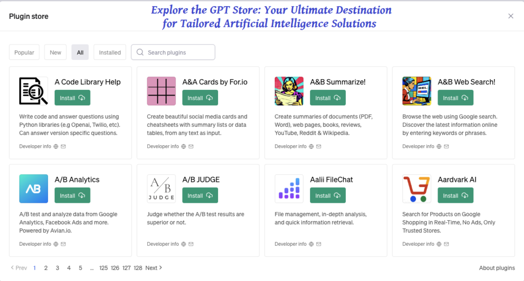 Explore the GPT Store: Your Ultimate Destination for Tailored Artificial Intelligence Solutions